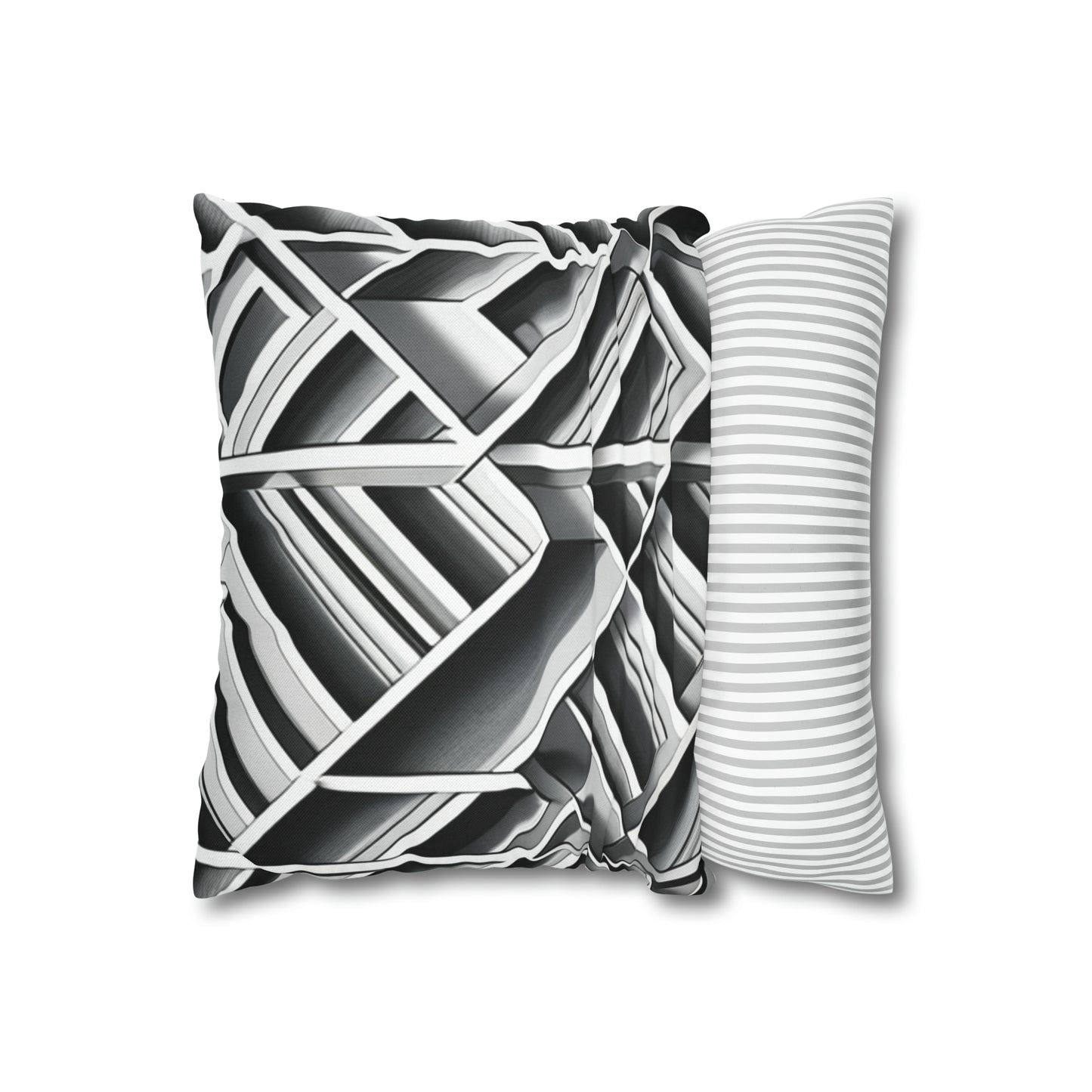 B&W Tile Pattern Pillow Case