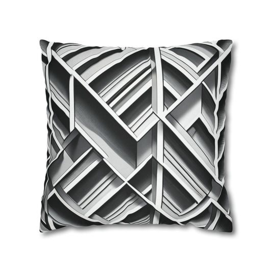 B&W Tile Pattern Pillow Case