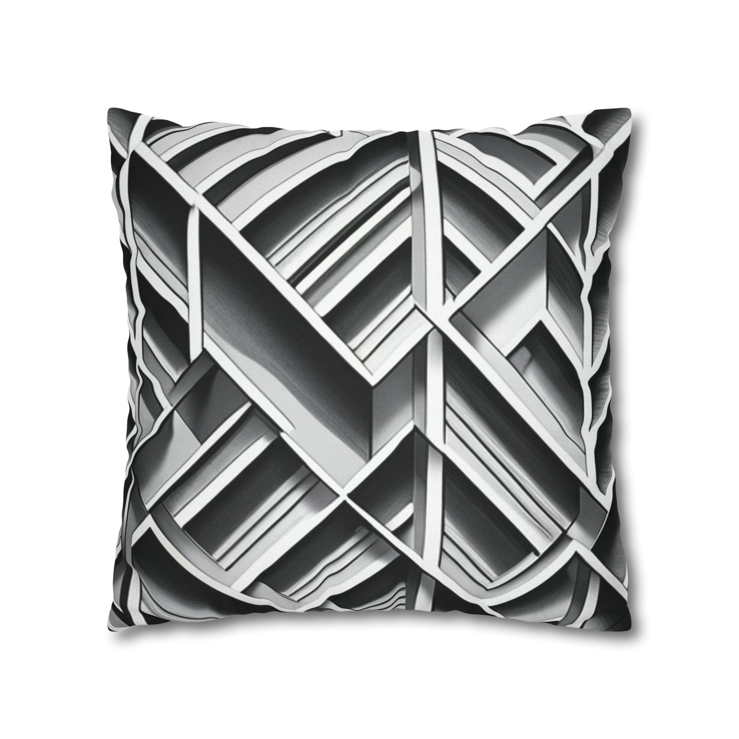 B&W Tile Pattern Pillow Case