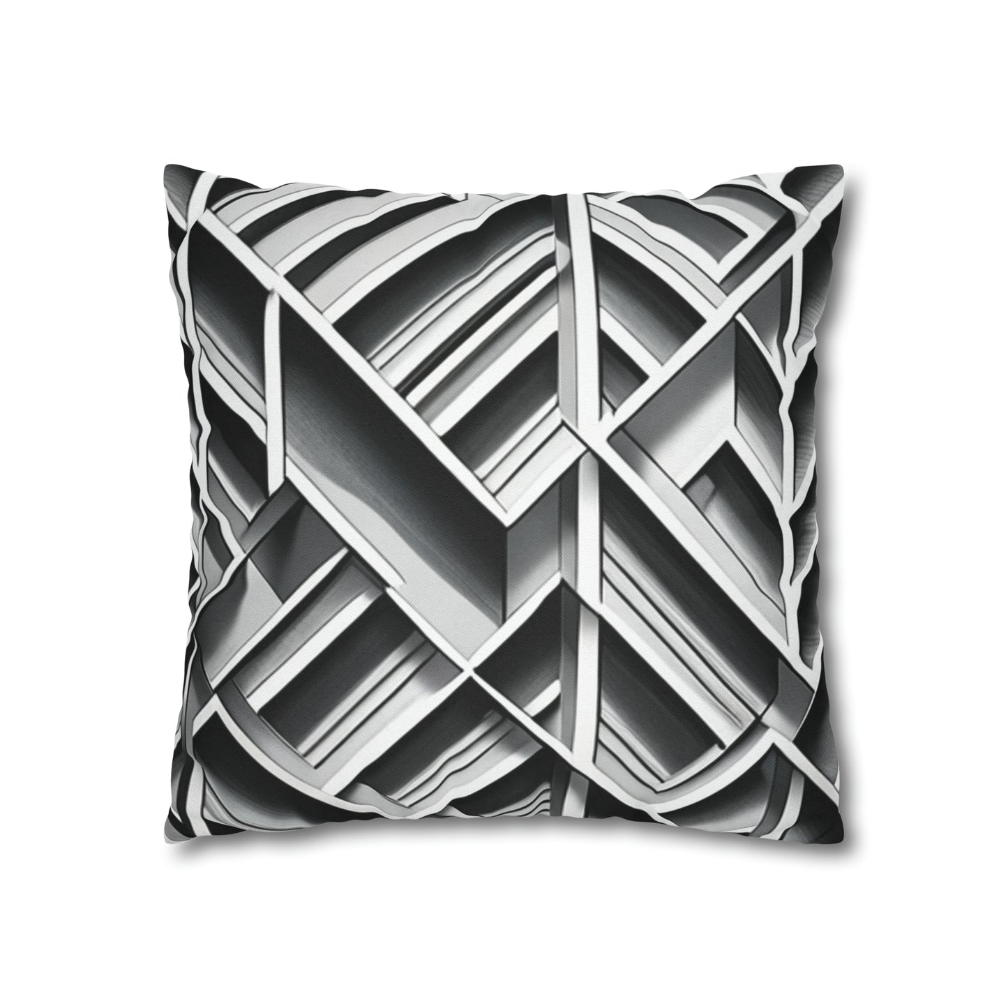 B&W Tile Pattern Pillow Case