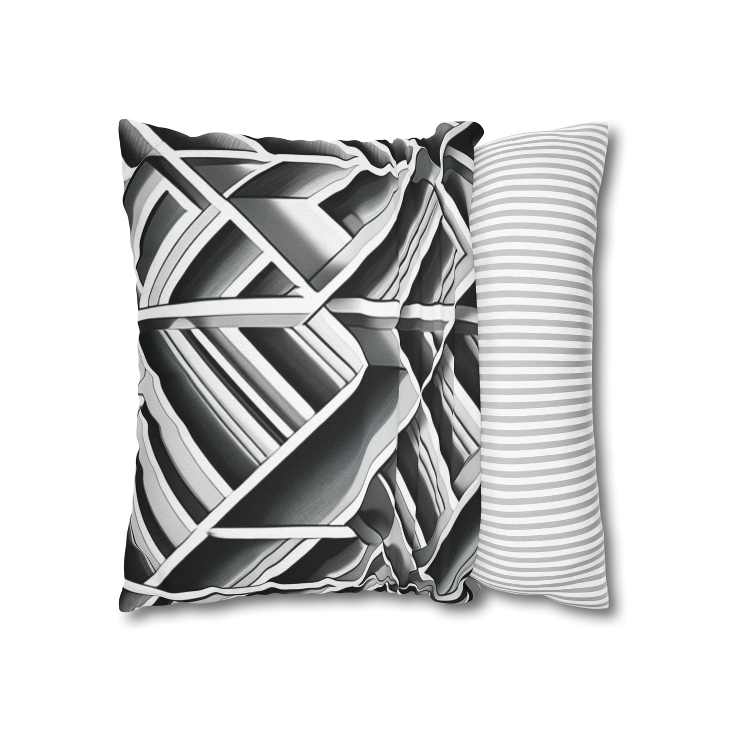 B&W Tile Pattern Pillow Case