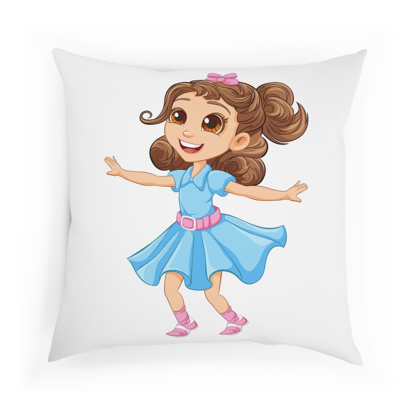 Girl in a dress Cushion