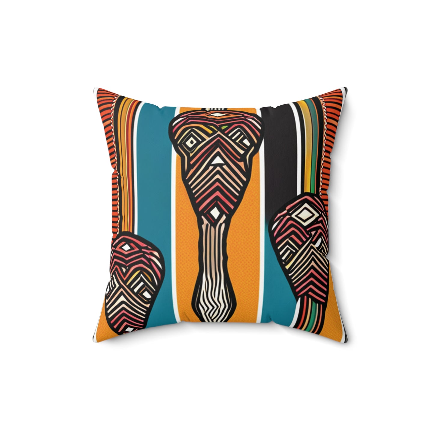 African Colours Square Pillow