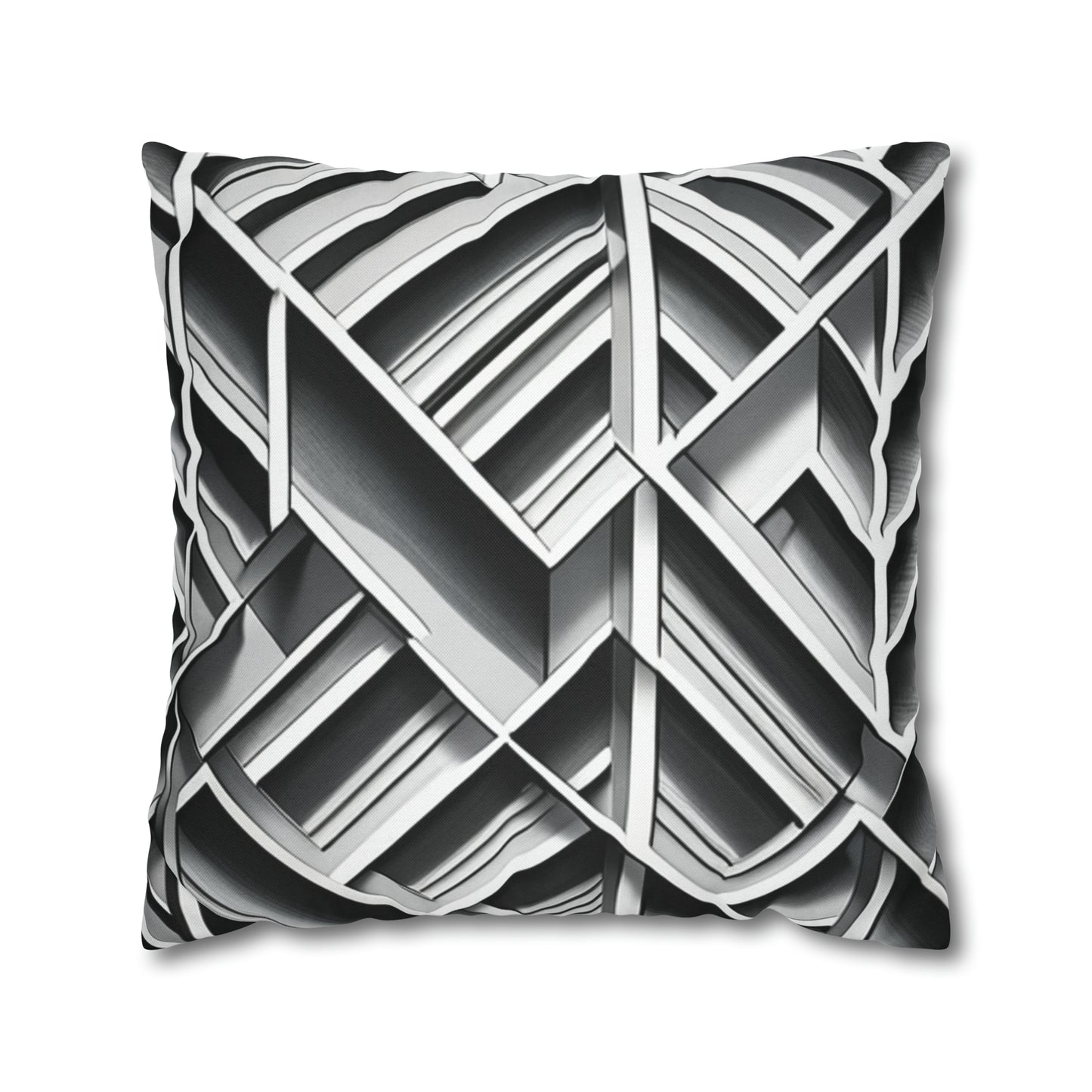 B&W Tile Pattern Pillow Case