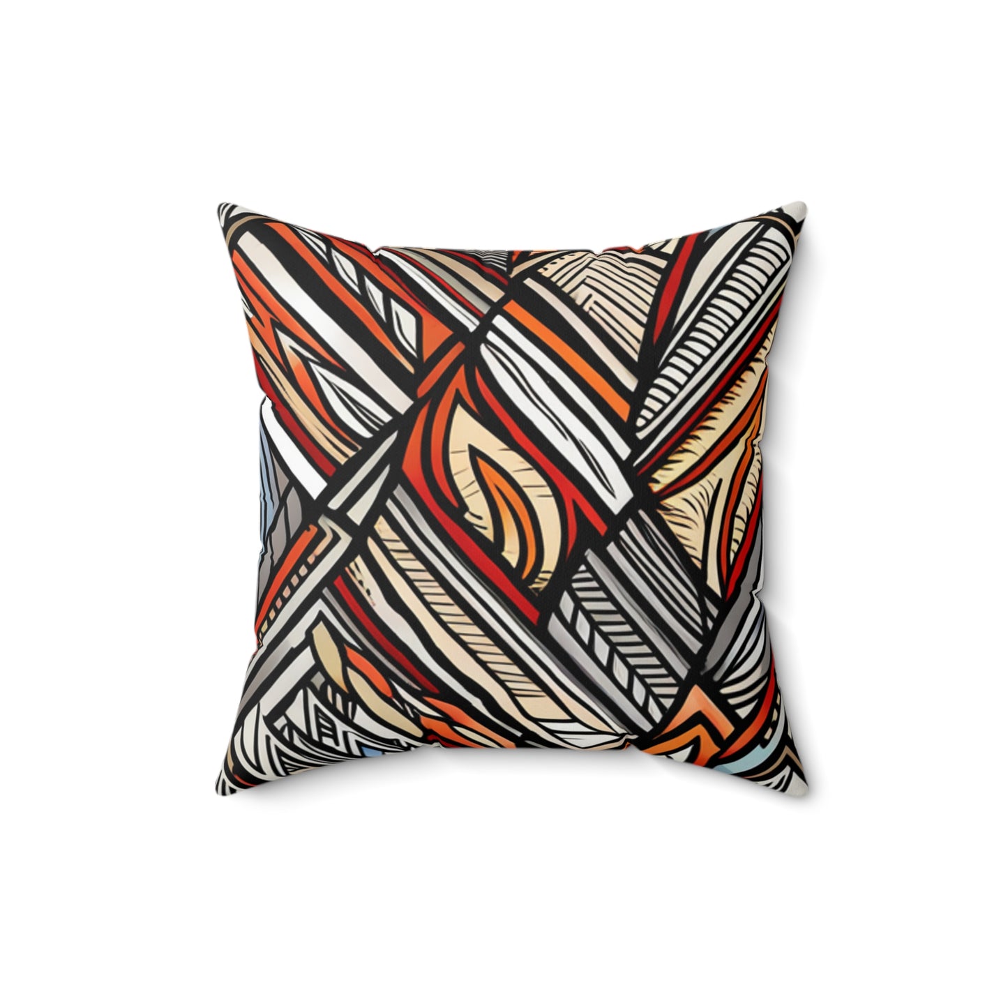 African Pattern Square Pillow