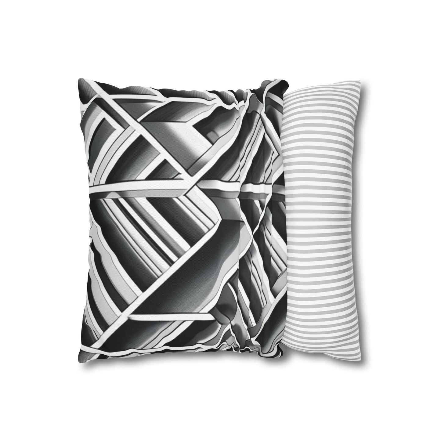 B&W Tile Pattern Pillow Case