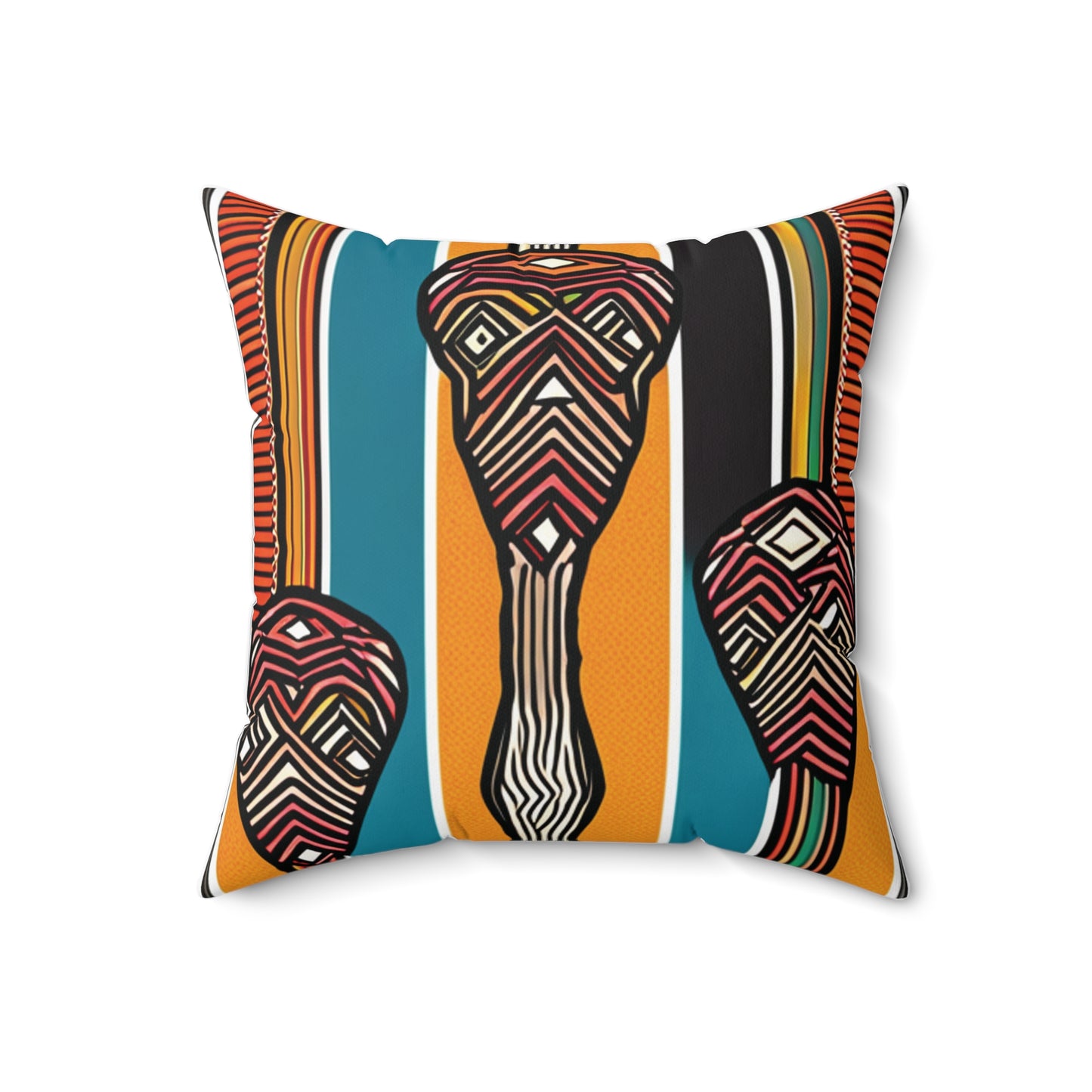 African Colours Square Pillow