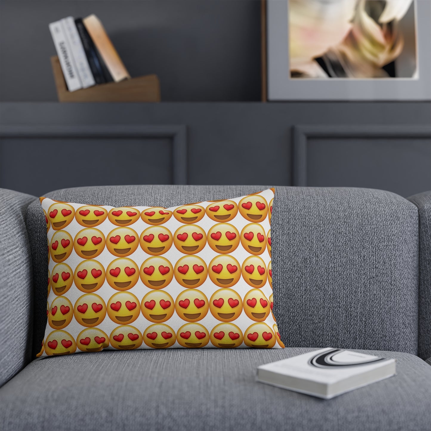 Emoji Heart Cushion