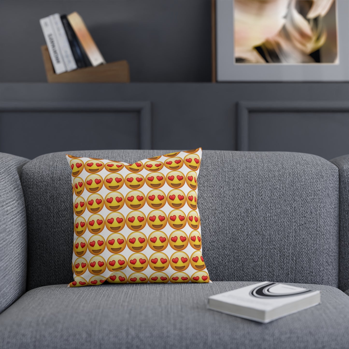 Emoji Heart Cushion