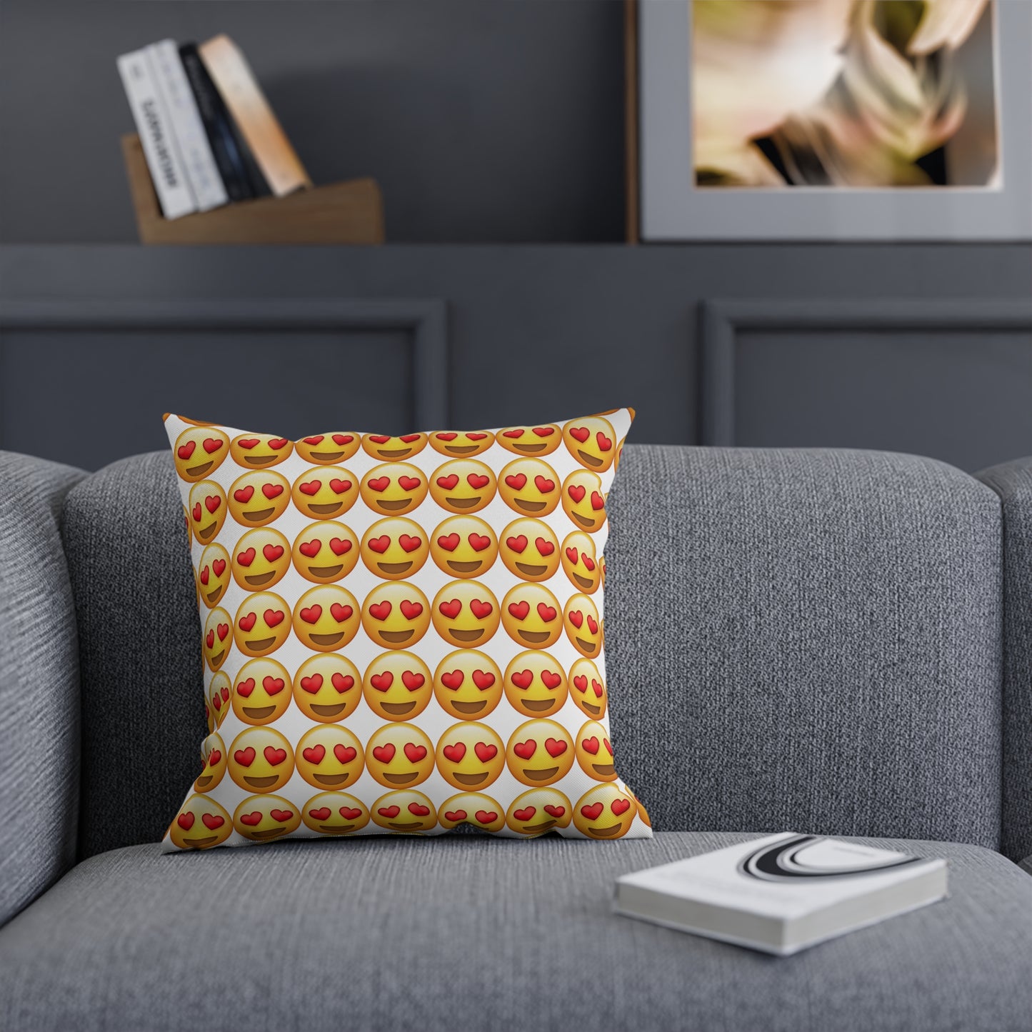 Emoji Heart Cushion