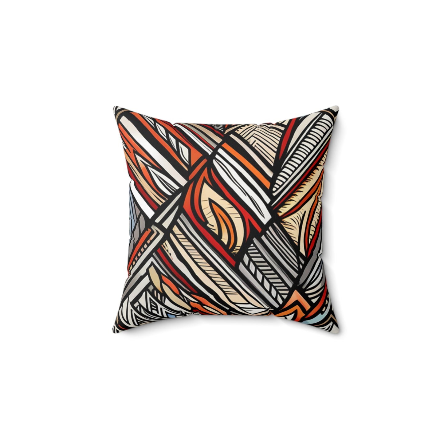 African Pattern Square Pillow