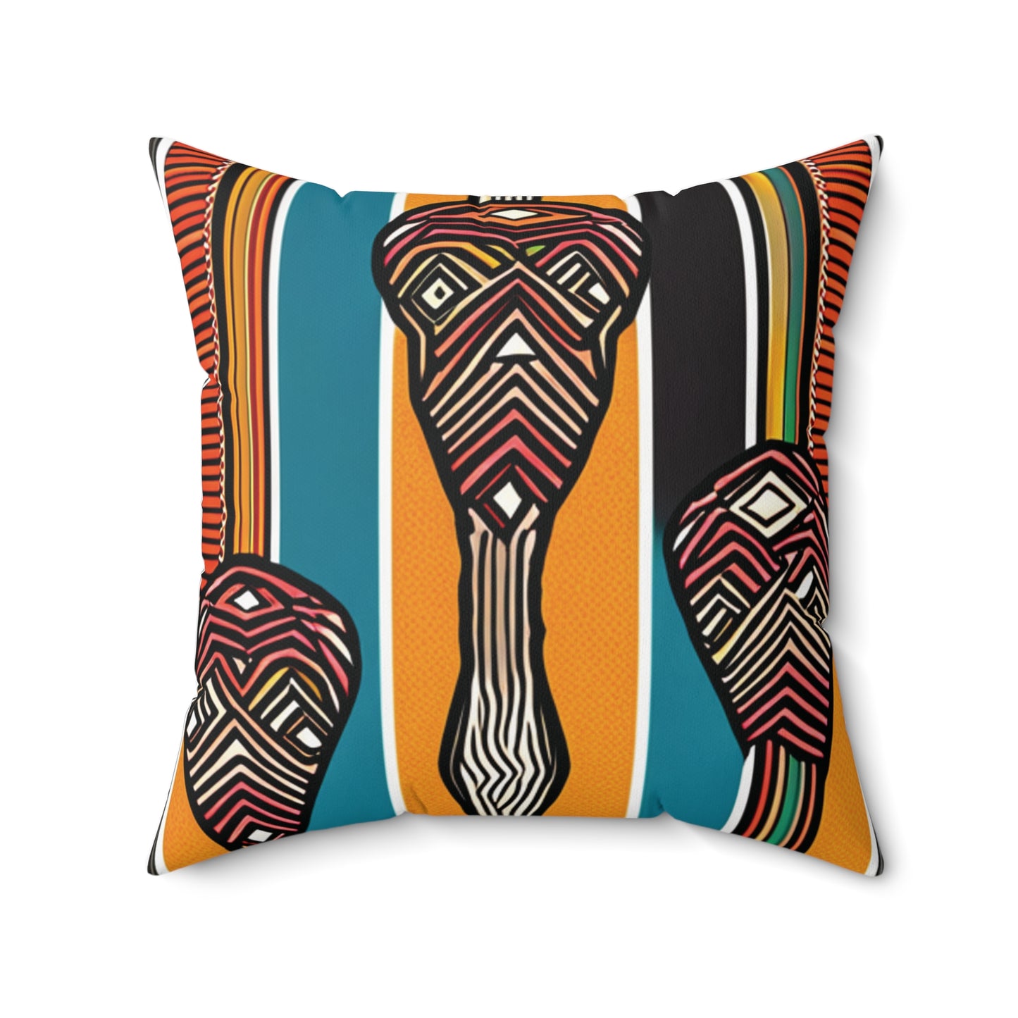 African Colours Square Pillow