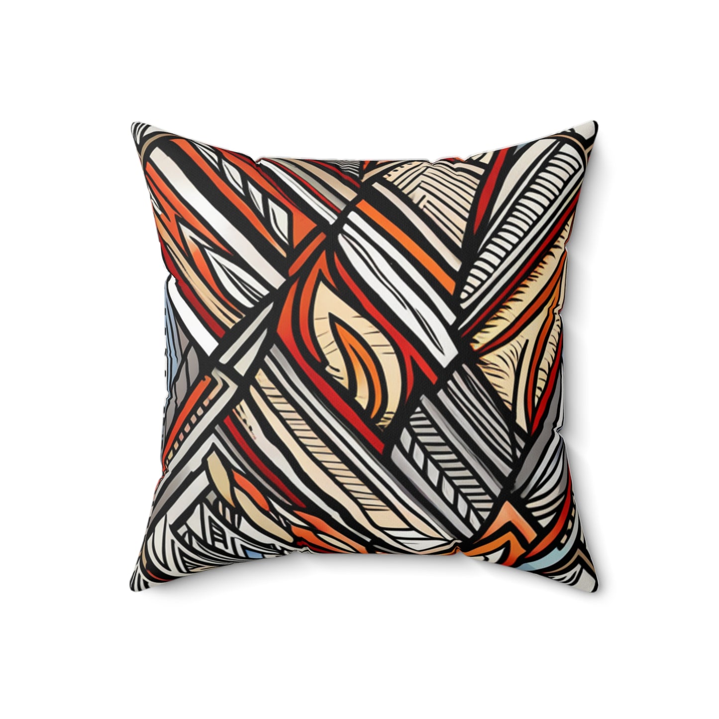 African Pattern Square Pillow