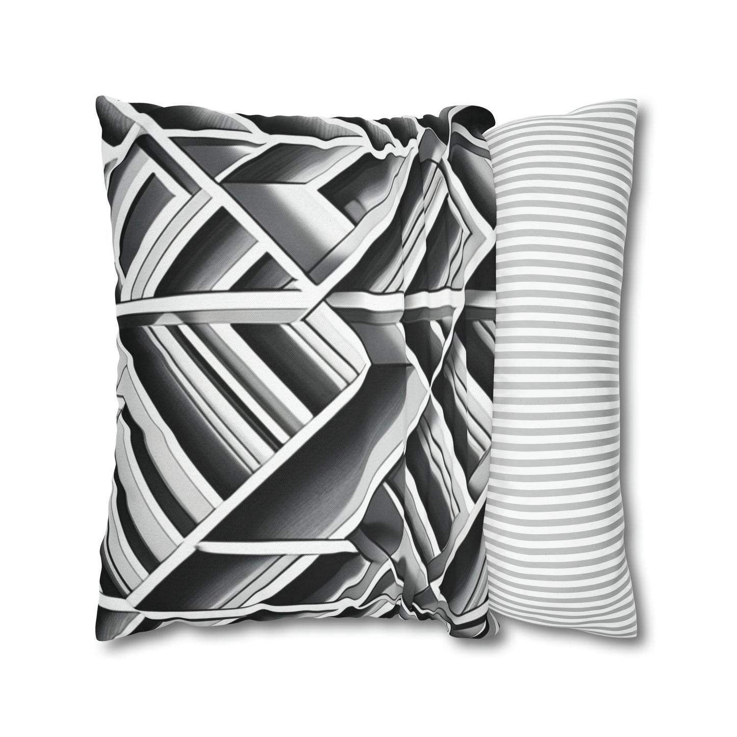 B&W Tile Pattern Pillow Case