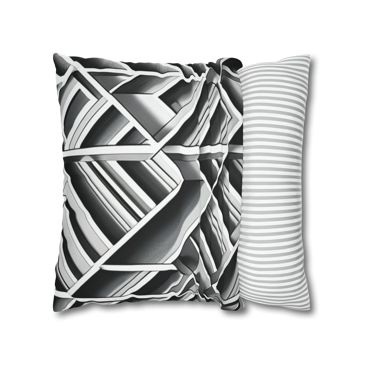 B&W Tile Pattern Pillow Case