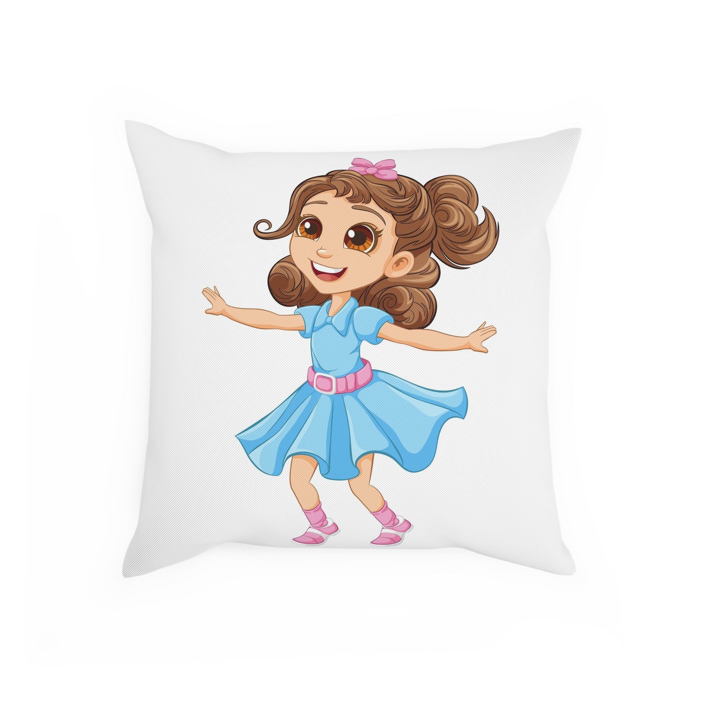 Girl in a dress Cushion