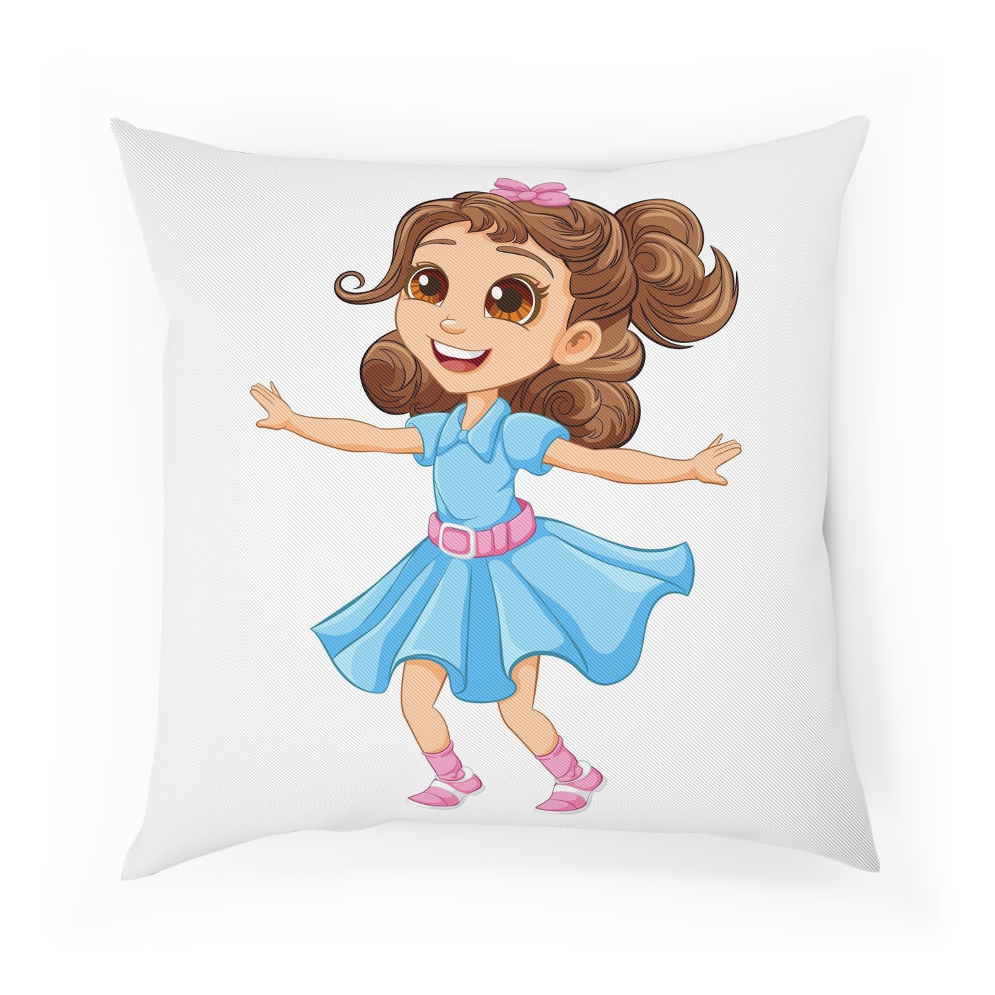 Girl in a dress Cushion