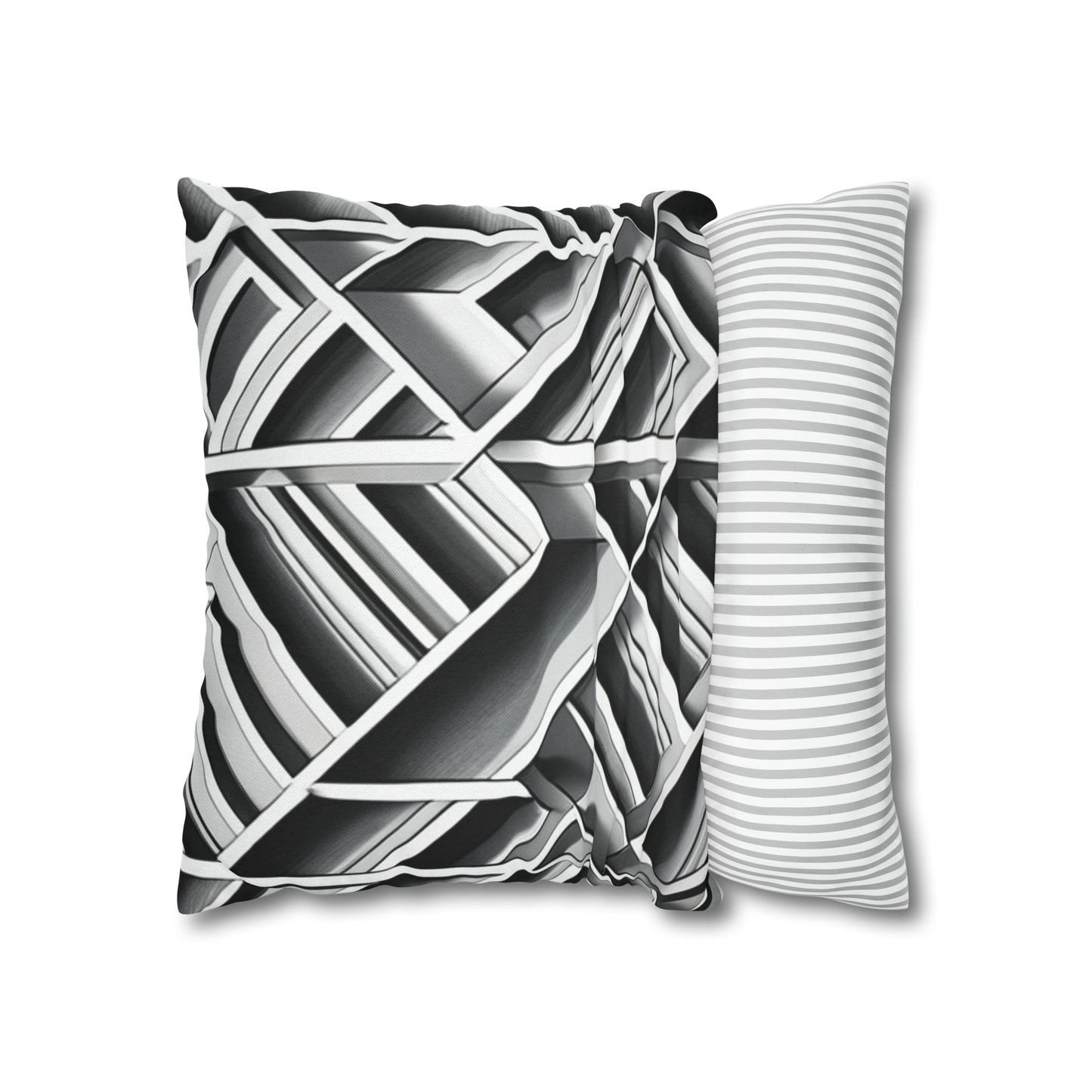 B&W Tile Pattern Pillow Case