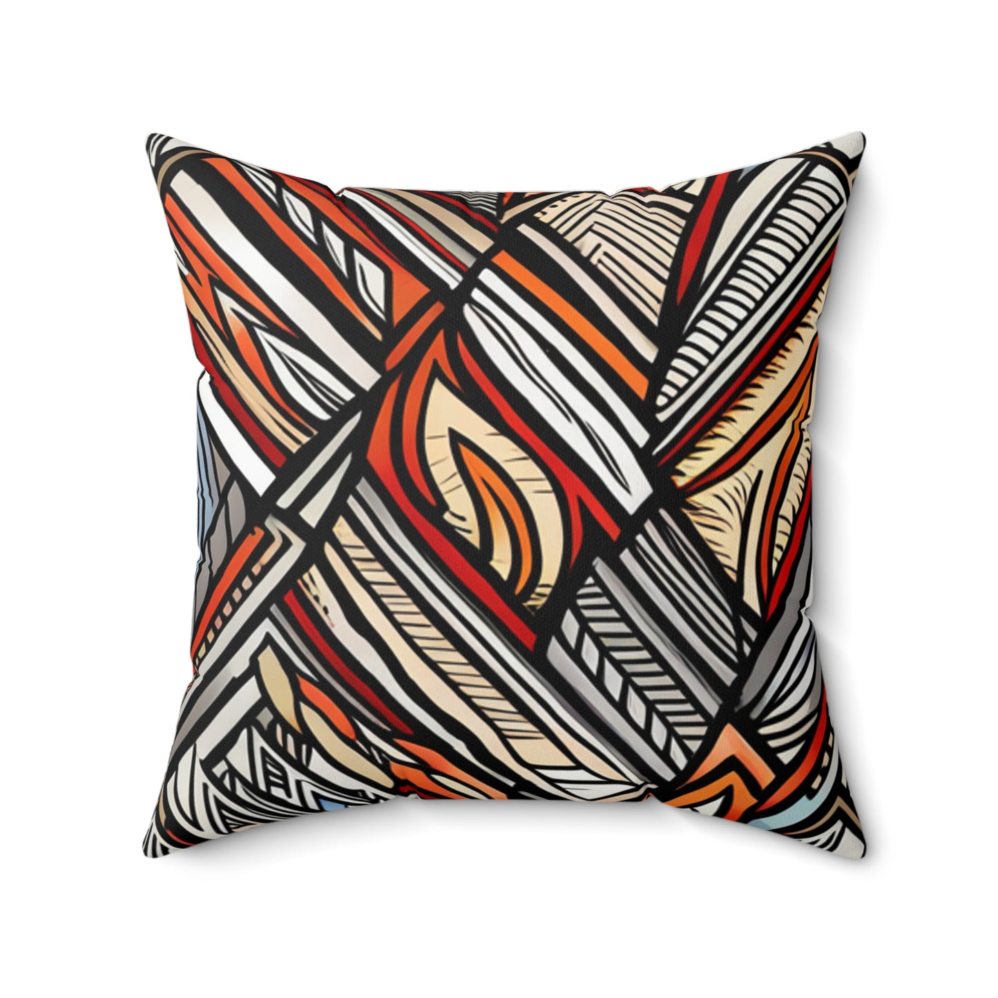 African Pattern Square Pillow