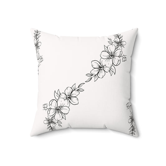 Floral Square Pillow