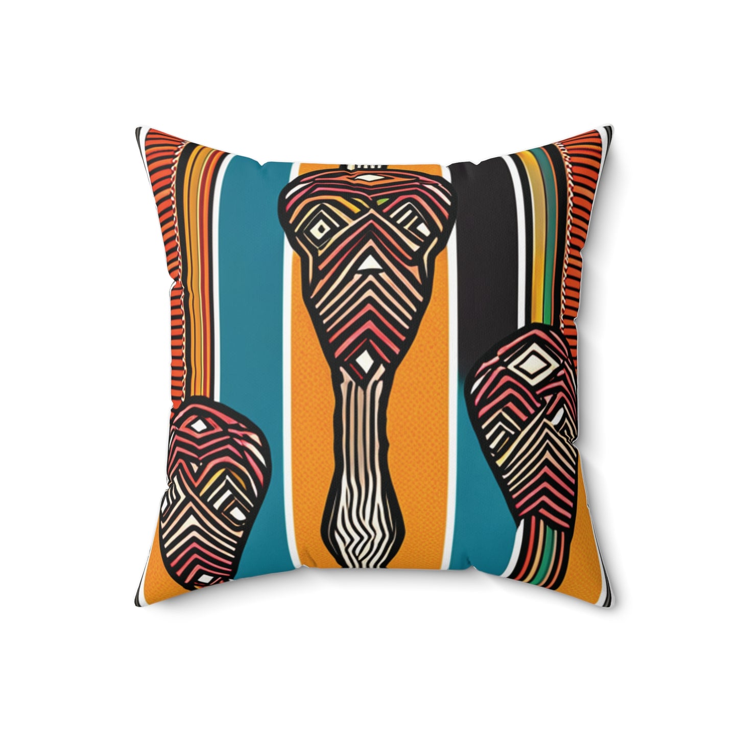 African Colours Square Pillow