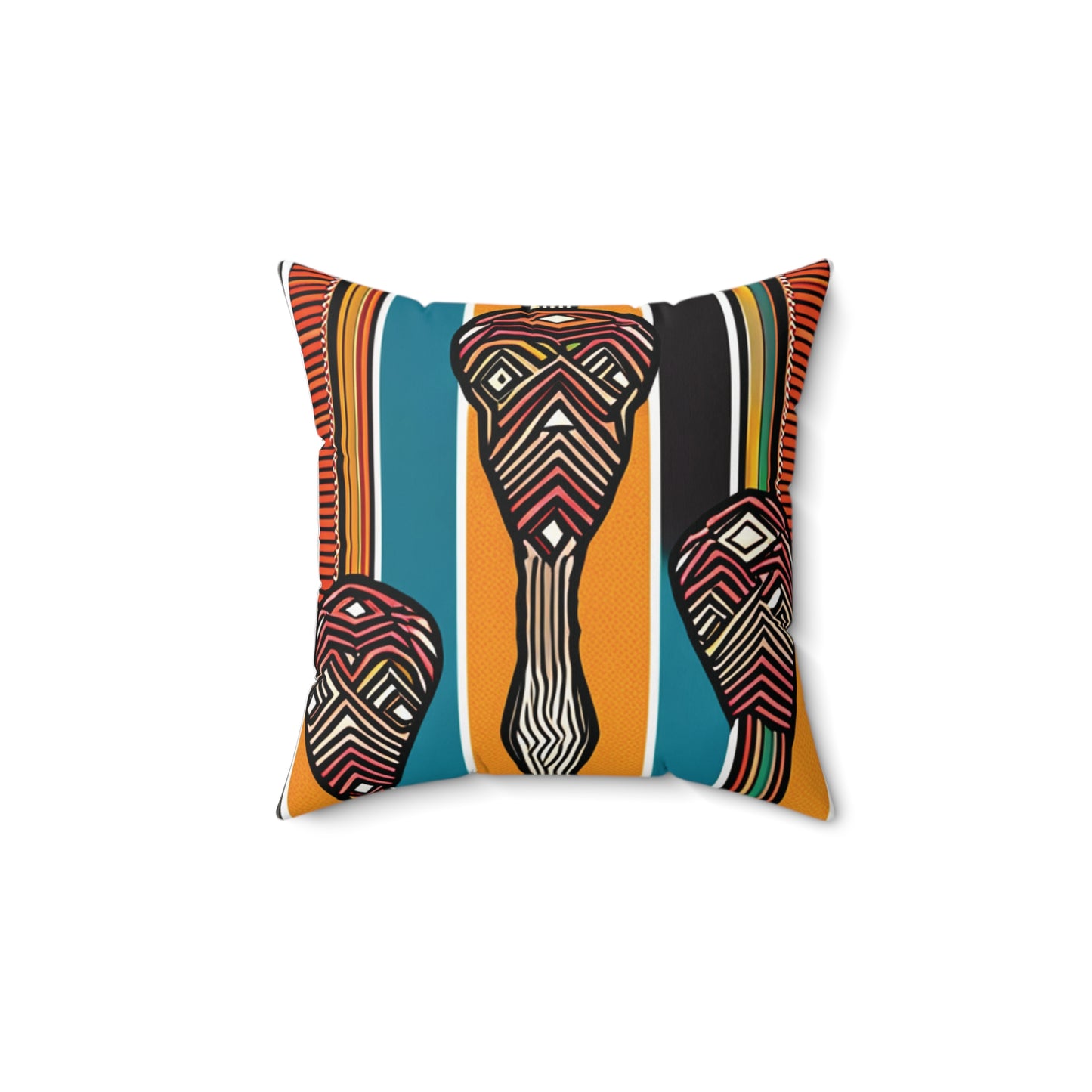 African Colours Square Pillow