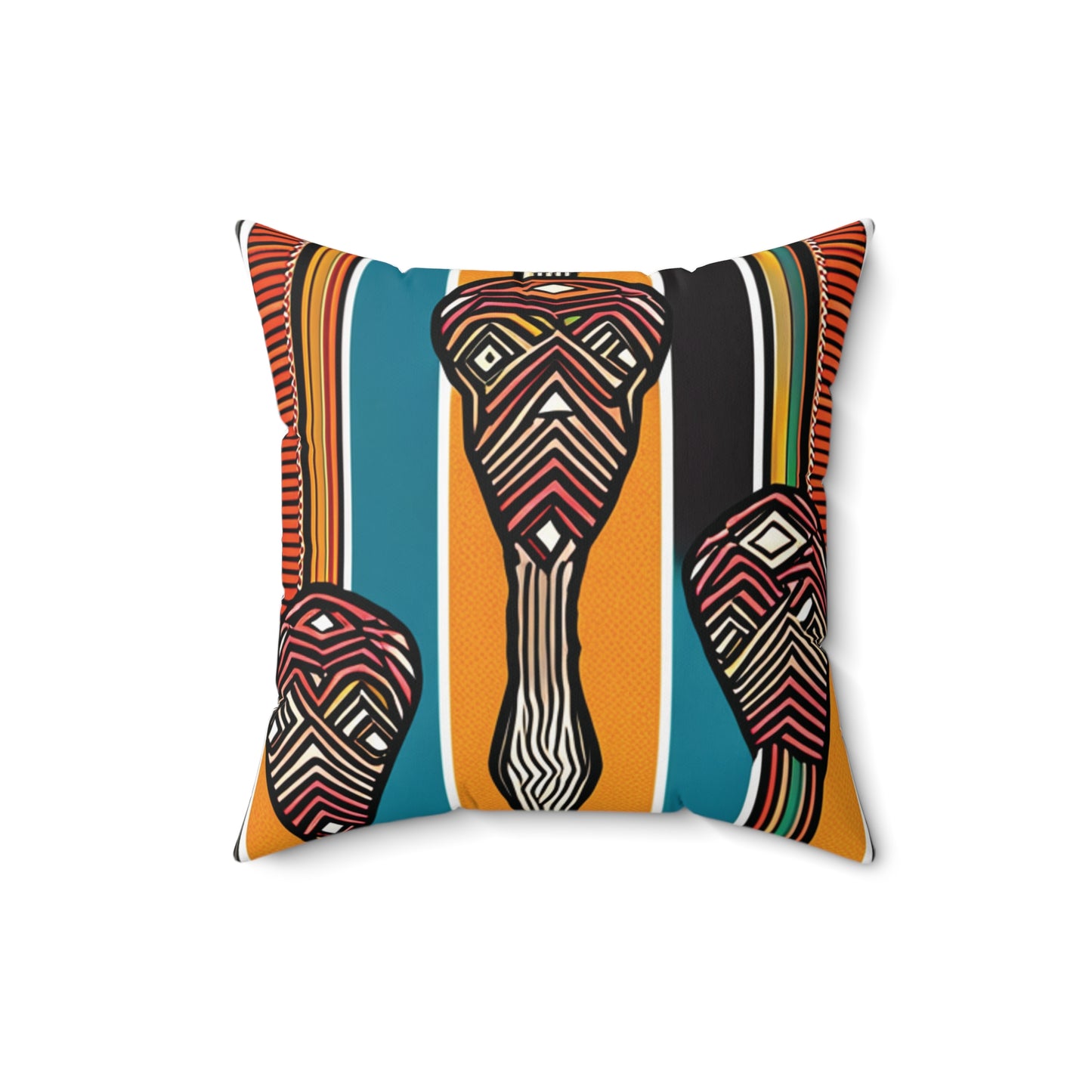 African Colours Square Pillow