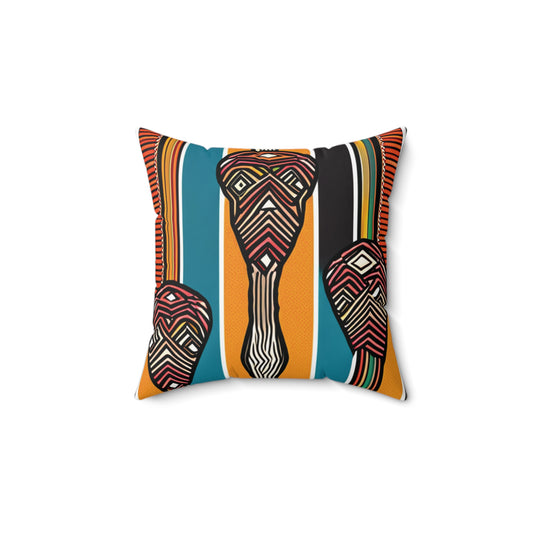 African Colours Square Pillow