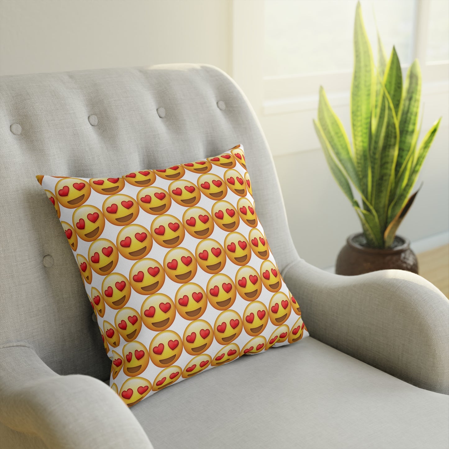 Emoji Heart Cushion