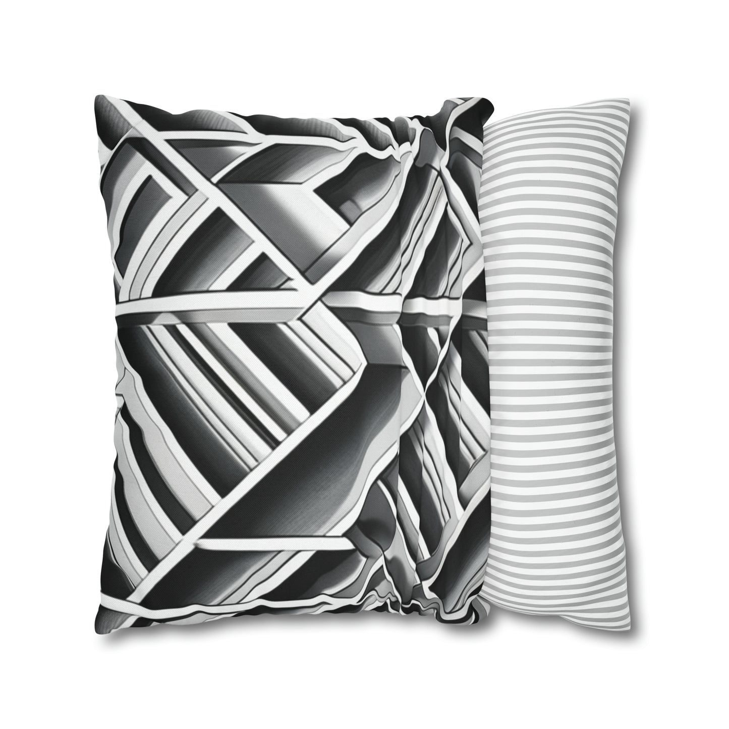 B&W Tile Pattern Pillow Case