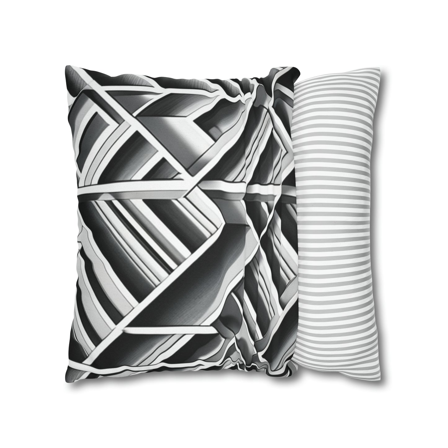 B&W Tile Pattern Pillow Case